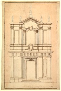 Design for the Façade of Santi Faustino e Giovita, Rome MET DP820303