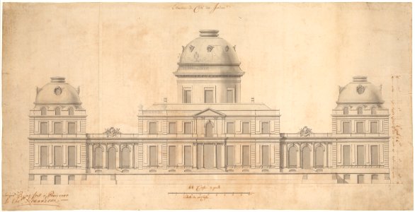 Design for the Garden Façade of a Palace Met DP-18468-001