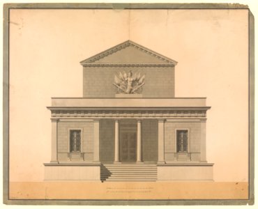 Design for the Facade of an Arsenal. MET DP330305