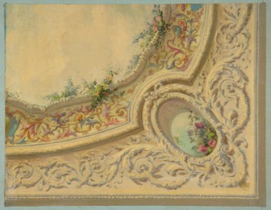 Design for the decoration of a ceiling in the house of Baron Malet, Jouy-en-Josas (Seine et Gise) MET DP811195