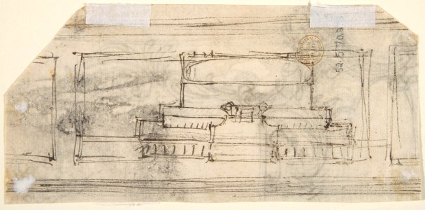 Design for the Frame of a Mirror or Fire Screen (recto); Various Sketches (verso). MET DP809579