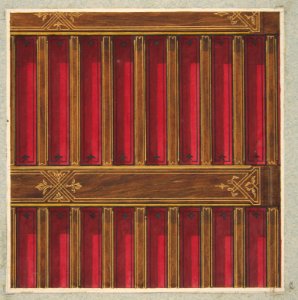 Design for the decoration of a beamed ceiling MET DP811813