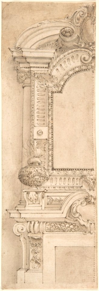 Design for the left half of a chimneypiece MET DP802687