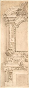 Design for the left half of a chimneypiece MET DP802687