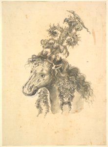 Design for the Headdress of a Horse Crowned by a Small Lizard MET DP823546