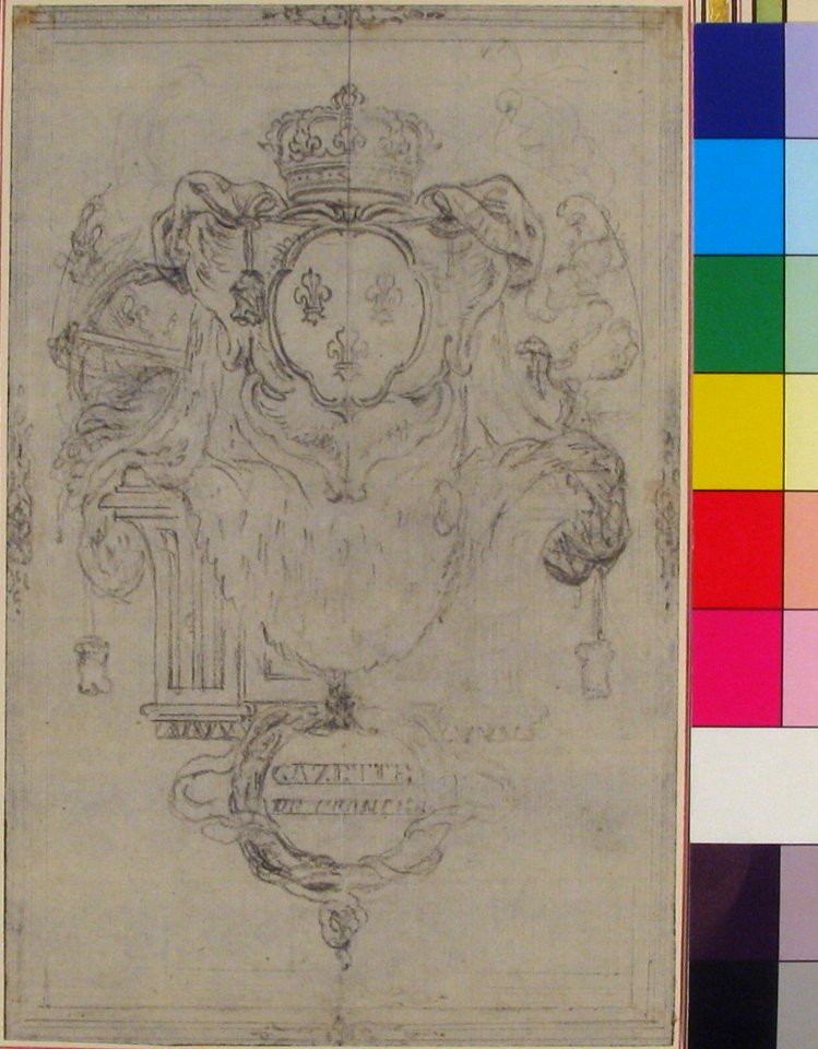 Design for the Headpiece of the "Gazette de France" MET 66.759.2