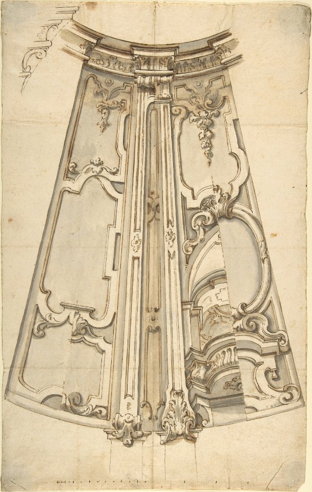 Design for the Ornamentation of a Section of a Ceiling MET DP803484