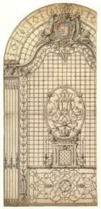 Design for the Wrought-Iron Entrance Grille of a Chapel MET DP819336