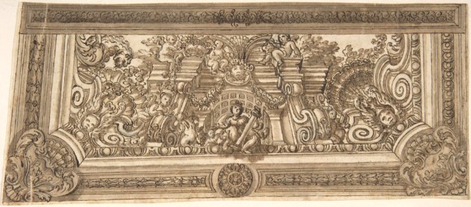 Design for the Trompe L'Oeil Decoration of a Ceiling MET DP803290