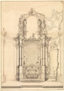 Design for the Transeptal Altars in the Klosterkirche Zwiefalten MET DP272448