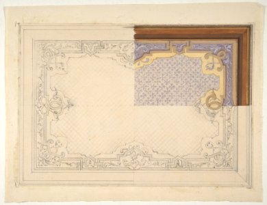 Design for the painted decoration of a ceiling MET DP811397