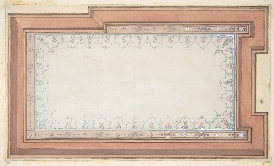Design for the painted decoration of a ceiling MET DP811310