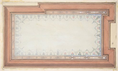 Design for the painted decoration of a ceiling MET DP811310