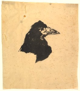 Design for the poster and cover for The Raven by Edgar Allan Poe MET DP820728