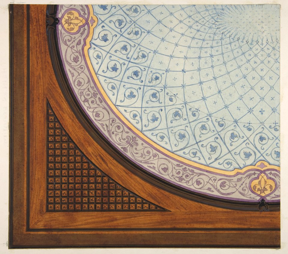 Design for the painted decoration of a ceiling MET DP811210