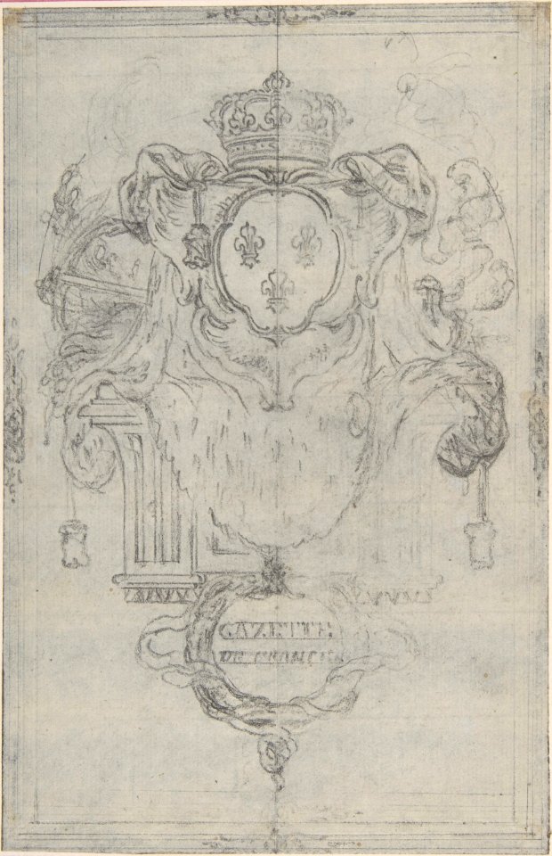 Design for the Headpiece of the "Gazette de France" MET DP806459