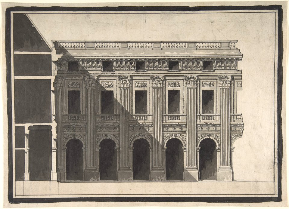 Design for the Garden Façade of the Palais Royal MET DP807392
