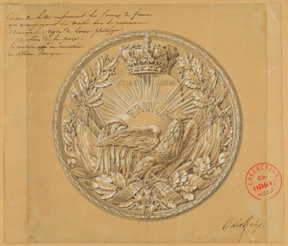 Design for the Medal to Commemorate the Charter of 1830 MET DP842170