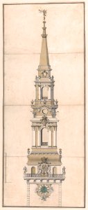 Design for the Spire of the Church of Our Lady in Copenhagen MET DP861139