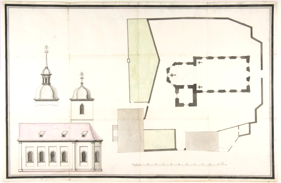 Design for the Parish Church of Merkershausen MET DP818025