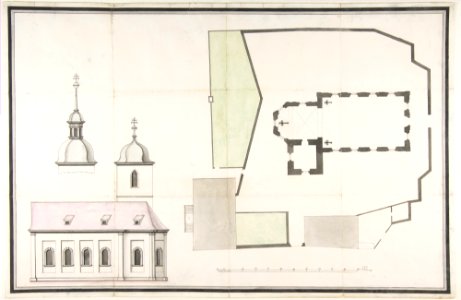 Design for the Parish Church of Merkershausen MET DP818025