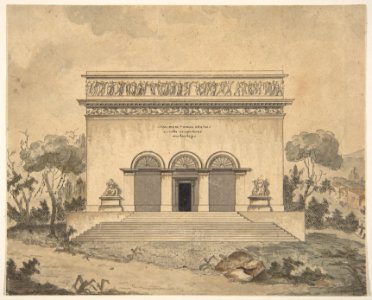 Design for the Exterior of a Theater MET DP809099