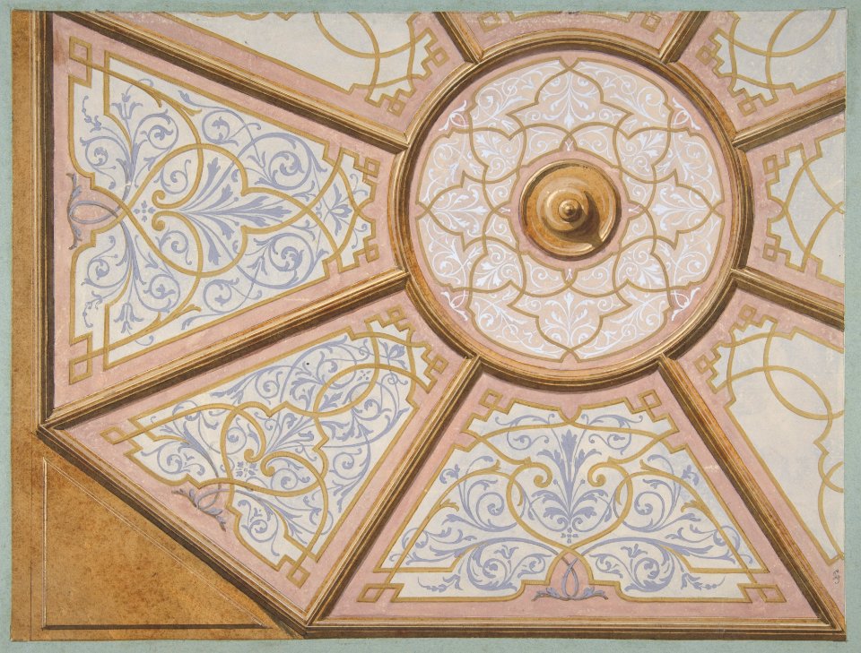 Design for the painted decoration of a ceiling MET DP811313