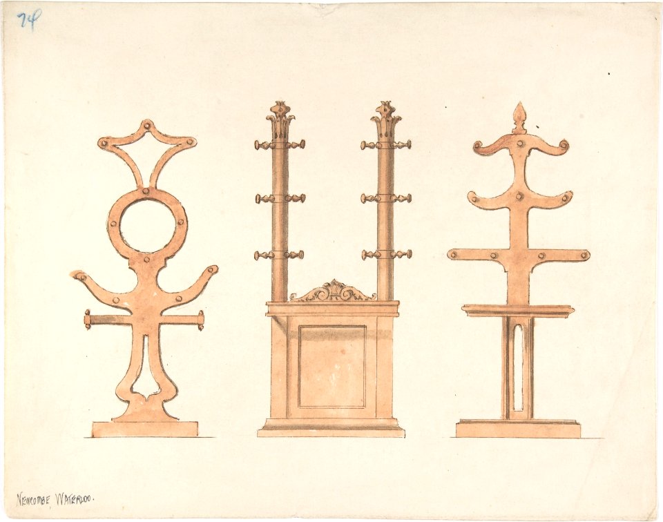 Design for Three Hat or Coat Racks MET DP807135