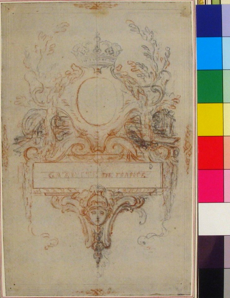 Design for the Headpiece of the "Gazette de France" MET 66.759.3