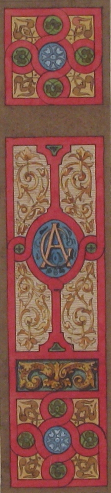 Design for the painted decoration of a wall of ceiling panel monogrammed "CA" MET 67.827.209