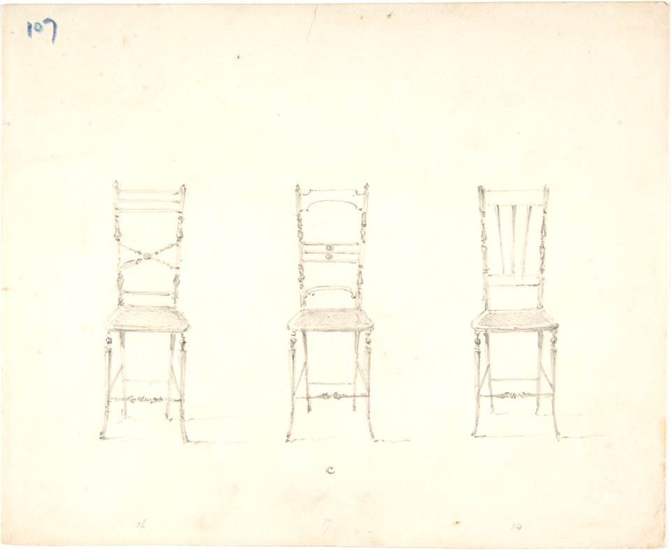 Design for Three Slender Chairs MET DP807147