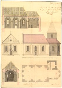 Design for the Parish Church of Merkershausen MET DP827948