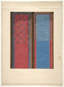 Design for the painted decoration of panels MET DP811220
