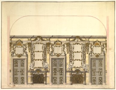 Design for the Salon of the Pleasure Pavilion, Favorita, at Ludwigsburg, 1718 MET DP820304