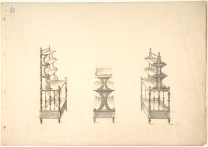 Design for Three Sets of Shelves on Casters MET DP807028