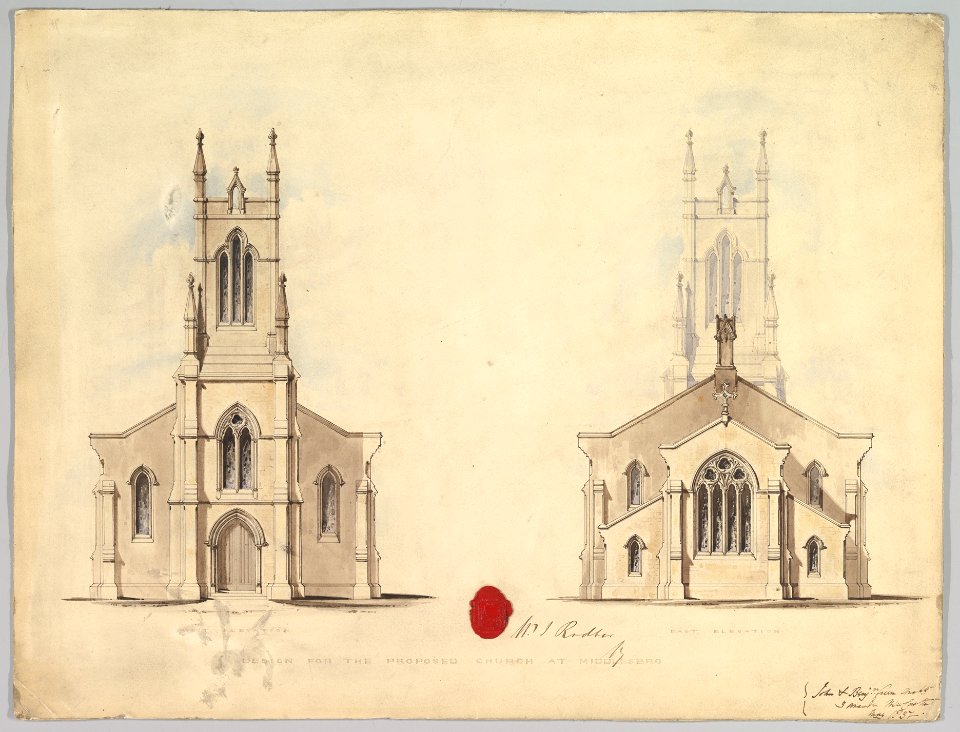 Design for the Proposed Church at Middlesborough MET DP821125