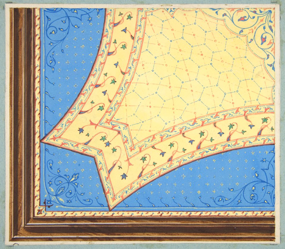 Design for the painted decoration of a ceiling MET DP811205