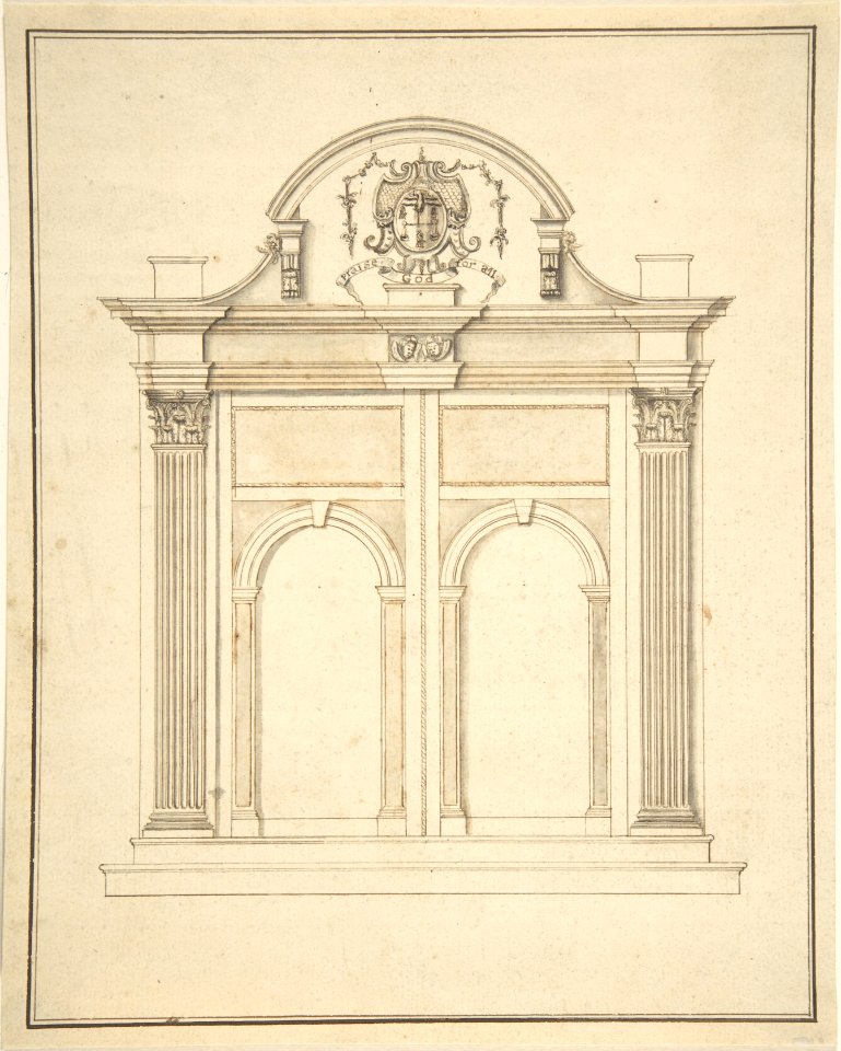 Design for a doorway for a chapel MET DP806249