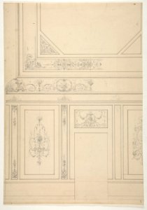Design for the painted decoration of a rooms walls and ceiling MET DP811431