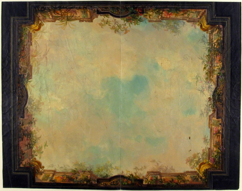 Design for a decorated ceiling in a house on the rue Matignon MET 67.827.161