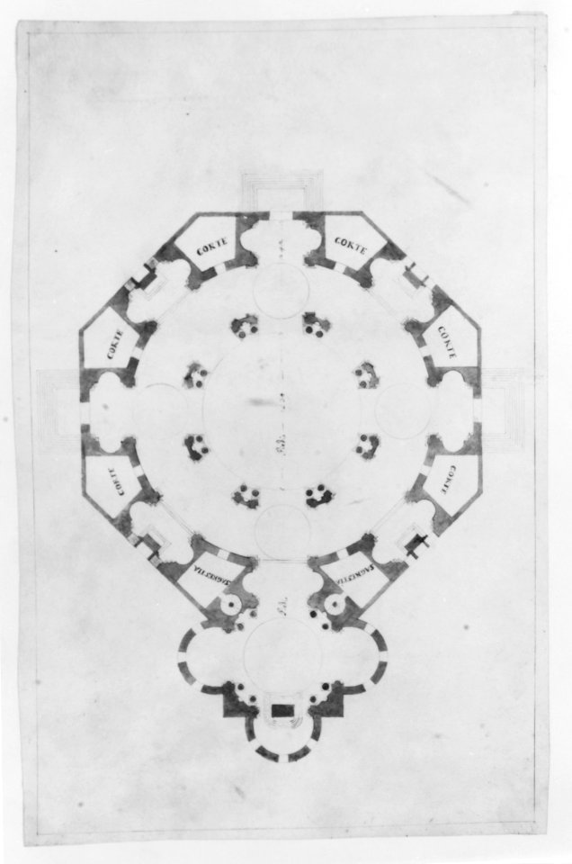 Design for a Church with a Central Octagonal Plan MET 271523