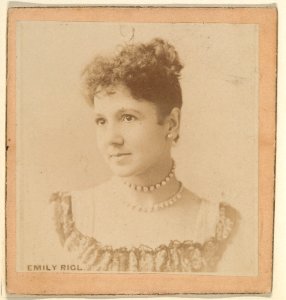 Emily Rigl, from the Actresses series (N246), Type 2, issued by Kinney Brothers to promote Sporting Extra Cigarettes MET DP860084