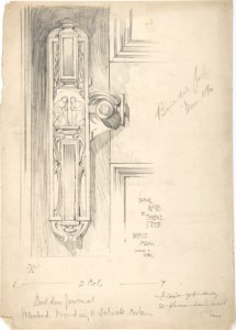 Design for a Door Plate, for the Builder's Journal MET DP805086