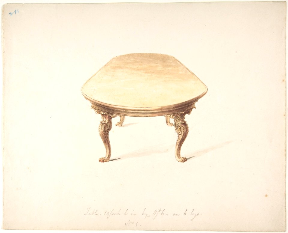 Design for a Dining Table MET DP807011