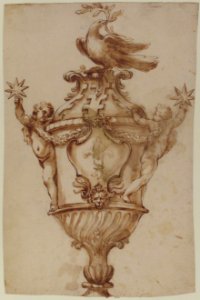 Design for a Covered Vase with the Arms of the Aldobrandini and Pamphilj Families MET 1979.131