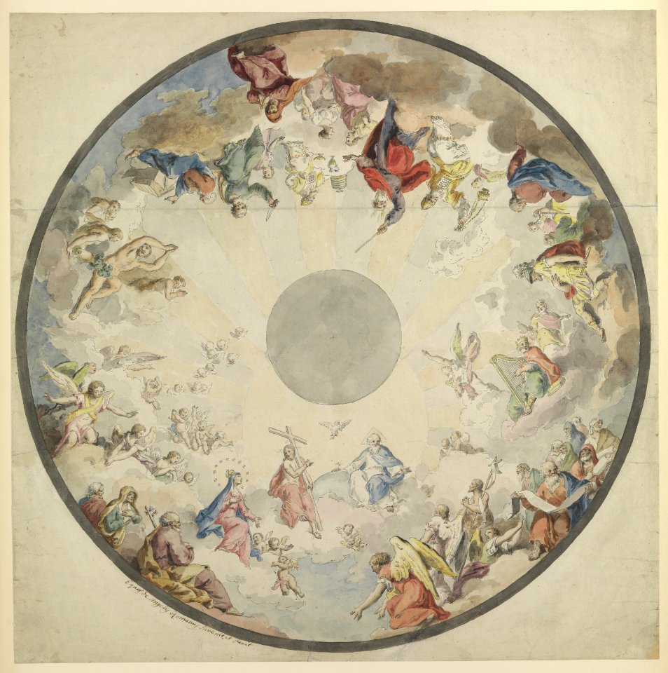 Design for a Cupola with Old and New Testament Figures MET DP238386
