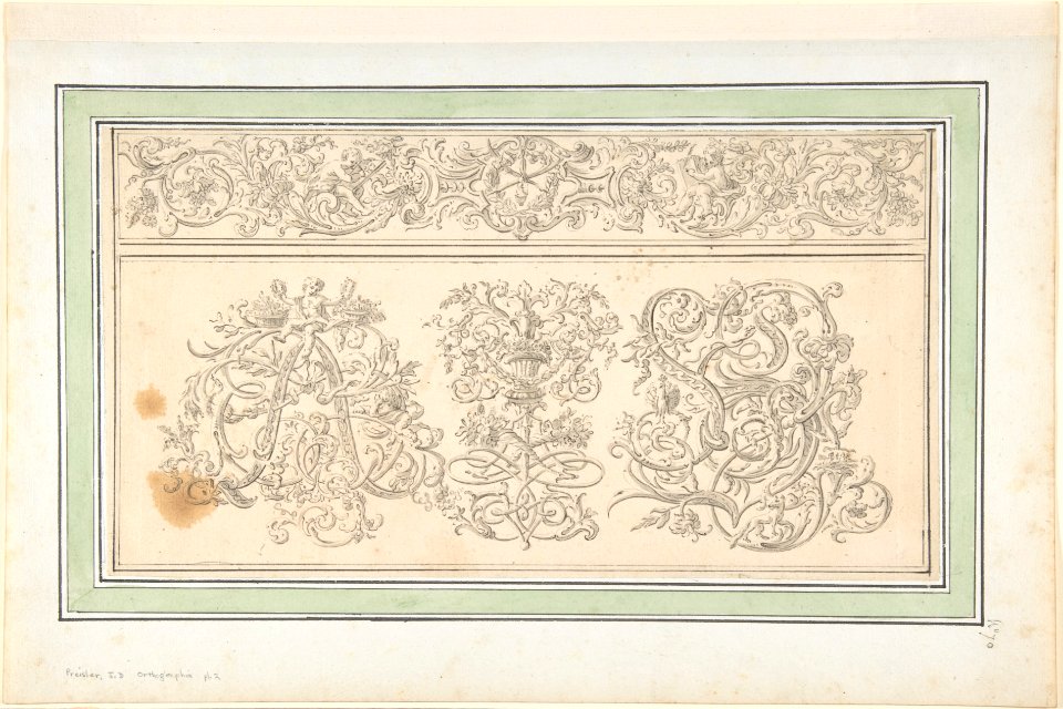 Design for "Orthographia", pl.2 MET DP804371