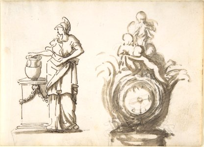 Design for a Clock with a Classical Female Figure MET DP808850
