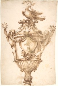 Design for a Covered Vase with the Arms of the Aldobrandini and Pamphilj Families MET DP807698