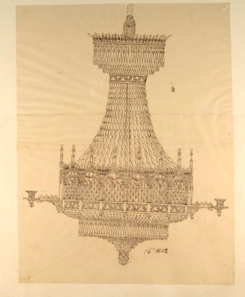 Design for a Crystal Chandelier MET DP809380